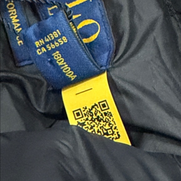 Ralph Lauren Black Puffer Jacket with Red Logo - Picture 14 of 14